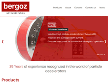 Tablet Screenshot of bergoz.com